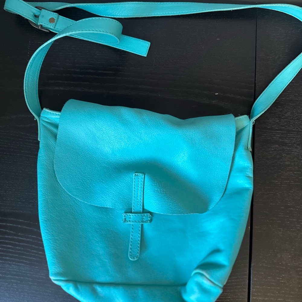 Aqua Leather Crossbody Bag from Paris